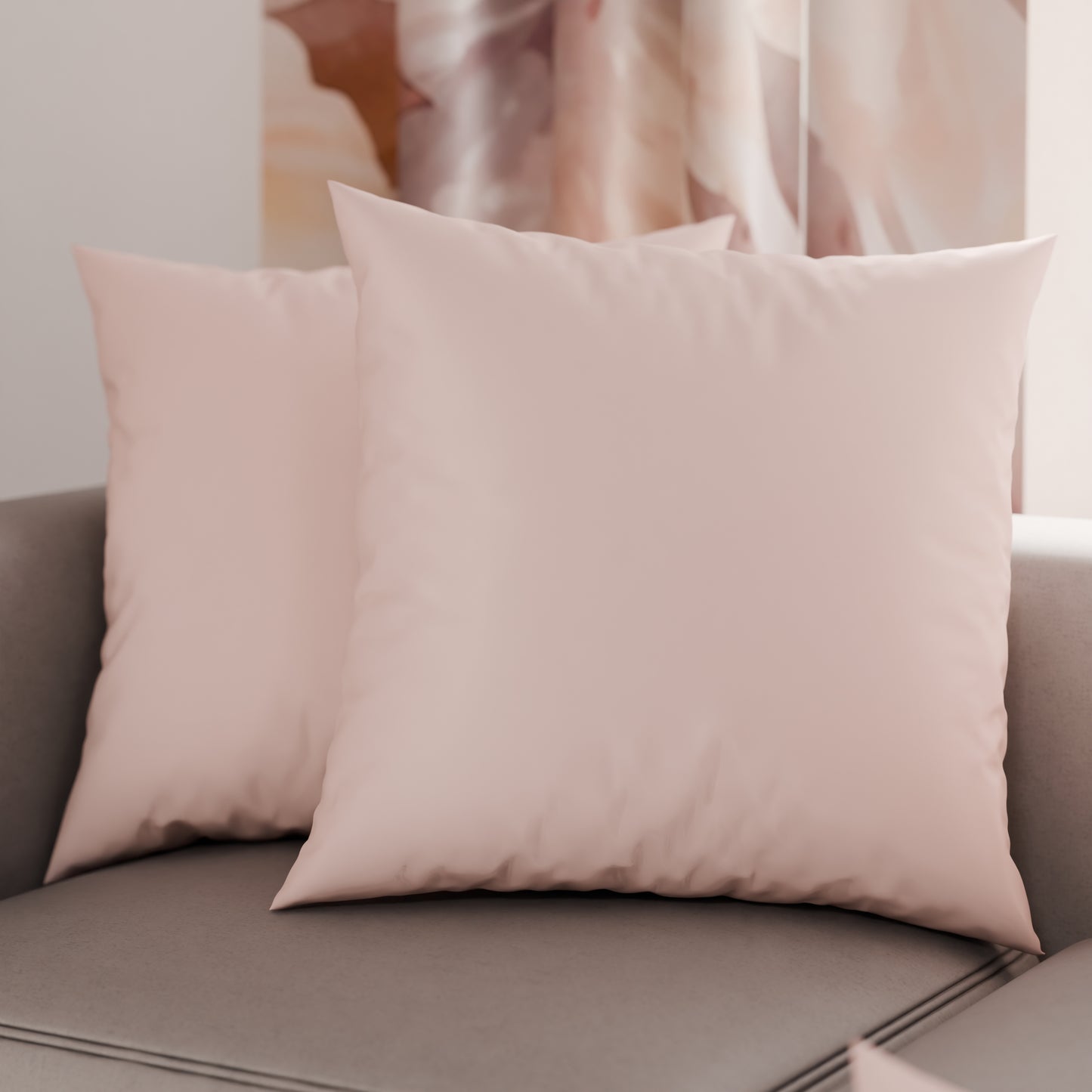 Coussins, Housses de Coussin pour Canapé, Coussins Décoratifs Uni, Rose Pâle