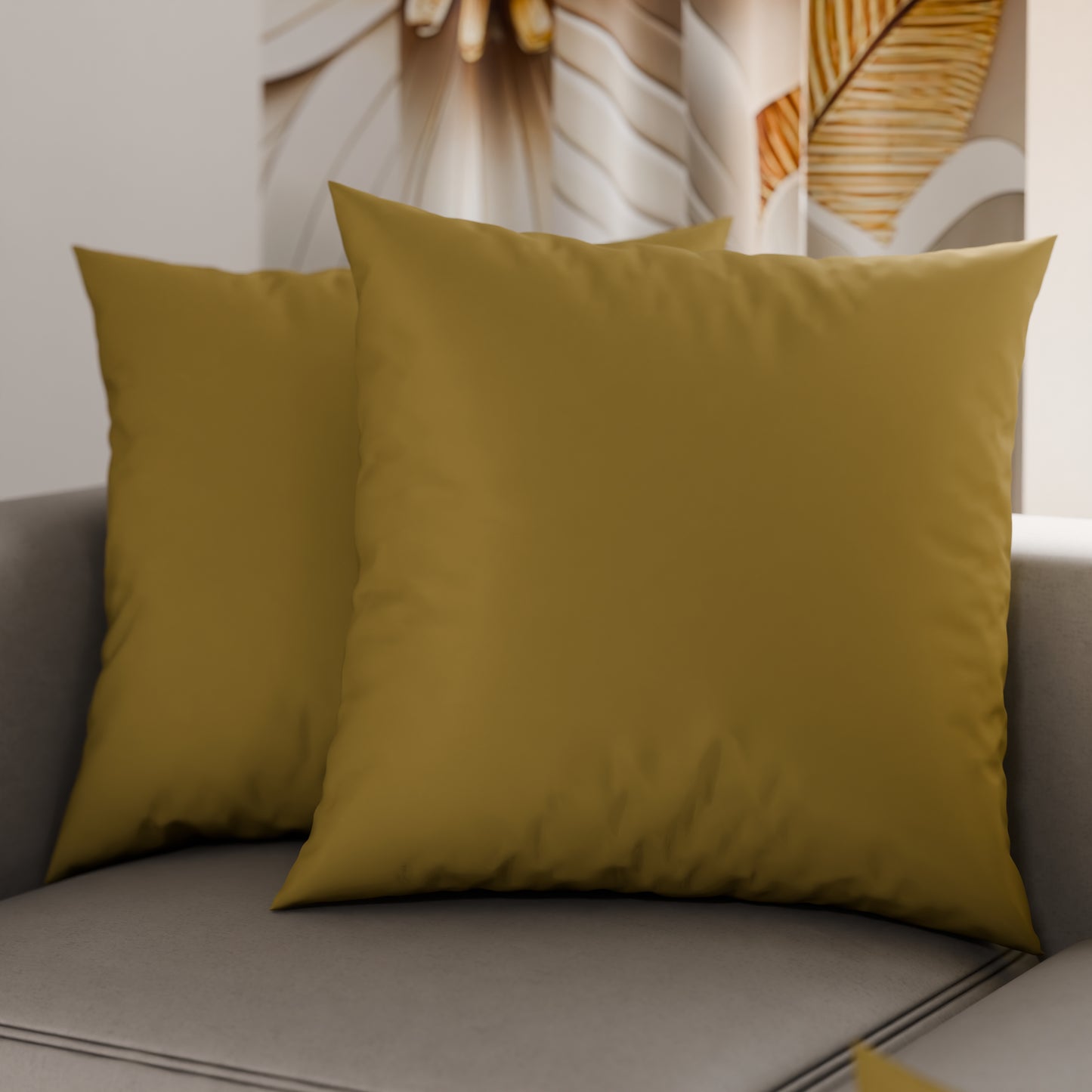 Coussins, Housses de coussin pour canapé, Coussins décoratifs unis, Boue