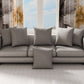 Coussins, Housses de coussin pour canapé, Coussins décoratifs unis, Gris Foncé