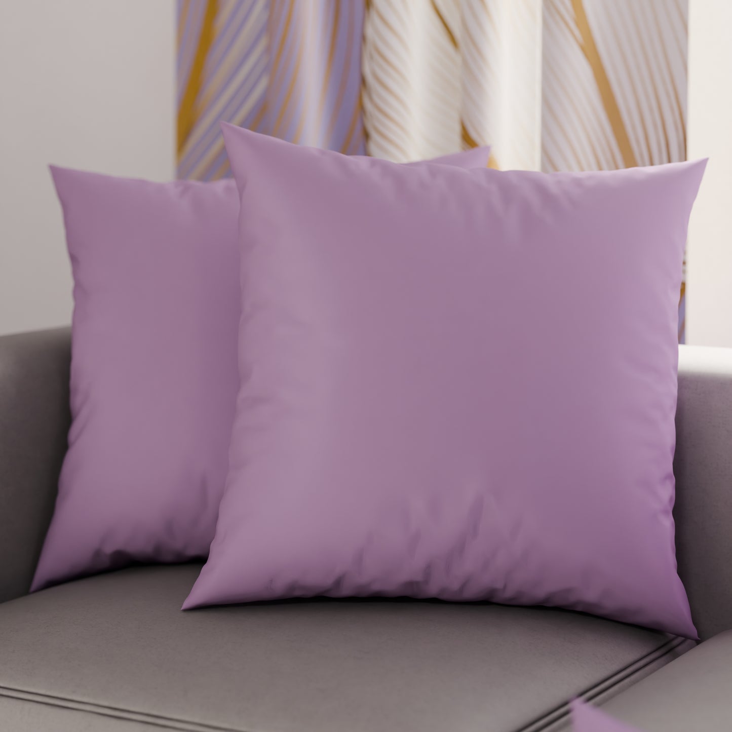 Coussins, Housses de Coussin pour Canapé, Coussins Décoratifs Uni, Lilas