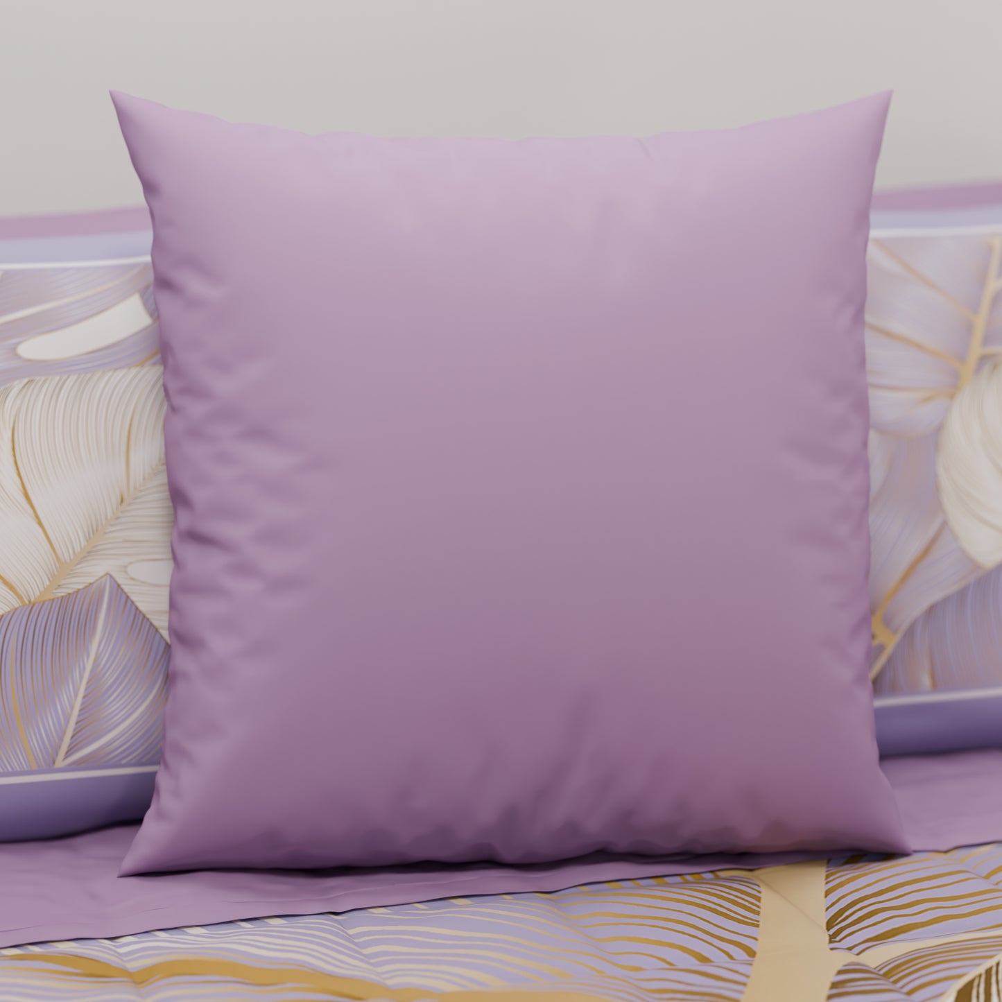 Coussins, Housses de Coussin pour Canapé, Coussins Décoratifs Uni, Lilas