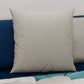 Cuscini, Copricuscini Divano, Cuscini Arredo in Tinta Unita, Grigio Chiaro/Blu Notte