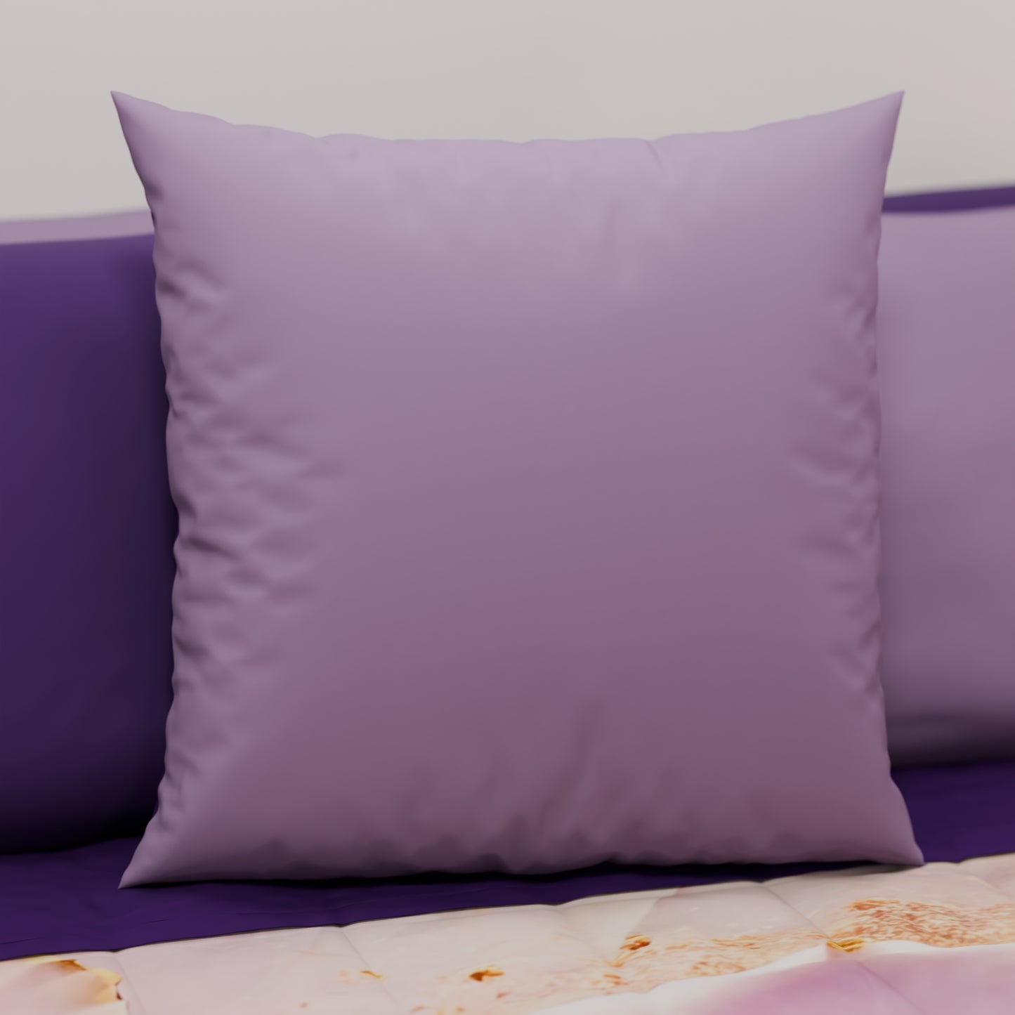 Coussins, Housses de coussin pour canapé, Coussins décoratifs unis, Lilas/Violet