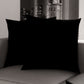 Coussins, Housses de coussin pour canapé, Coussins décoratifs unis, Noir