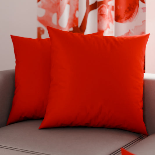 Cuscini, Copricuscini Divano, Cuscini Arredo in Tinta Unita, Rosso