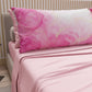Lenzuola in Cotone, Completo Letto con Federe in Stampa Digitale Marble 12 Rosa