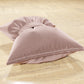 Sofa Cushions, Furnishing Cushions in Powder Pink Bow Velvet 1pc