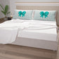 Lenzuola in Cotone, Completo Letto con Federe in Stampa Digitale Fiocco Ottanio