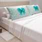 Lenzuola in Cotone, Completo Letto con Federe in Stampa Digitale Fiocco Ottanio
