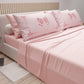 Lenzuola in Cotone, Completo Letto con Federe in Stampa Digitale Fiocco Sissy