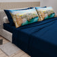 Draps en coton, Parure de lit avec taies d'oreiller en impression numérique, Polignano a Mare