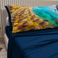 Draps en Coton, Parure de Lit avec Taies d'Oreiller en Impression Digitale, Sharm El-Sheikh