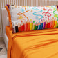 Lenzuola in Cotone, Completo Letto con Federe in Stampa Digitale Matite