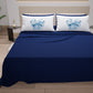 Lenzuola in Cotone, Completo Letto con Federe in Stampa Digitale Fiocco Celeste