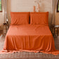 Lenzuola Matrimoniali Singole Cotone Arancio Made in Italy | PETTI Artigiani Italiani