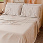 Draps doubles, simples, une place et demie, en coton, Blanc