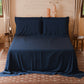 Lenzuola Matrimoniali Singole Cotone Blu Marino Set Completo Made in Italy | PETTI