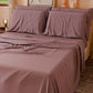 Draps housse double, simple, une place et demie, en coton, rose foncé