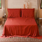 Lenzuola Matrimoniali Singole Cotone Rosso Made in Italy | PETTI Artigiani Italiani