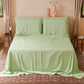 Lenzuola Matrimoniali Singole Cotone Verde Salvia Made in Italy | PETTI