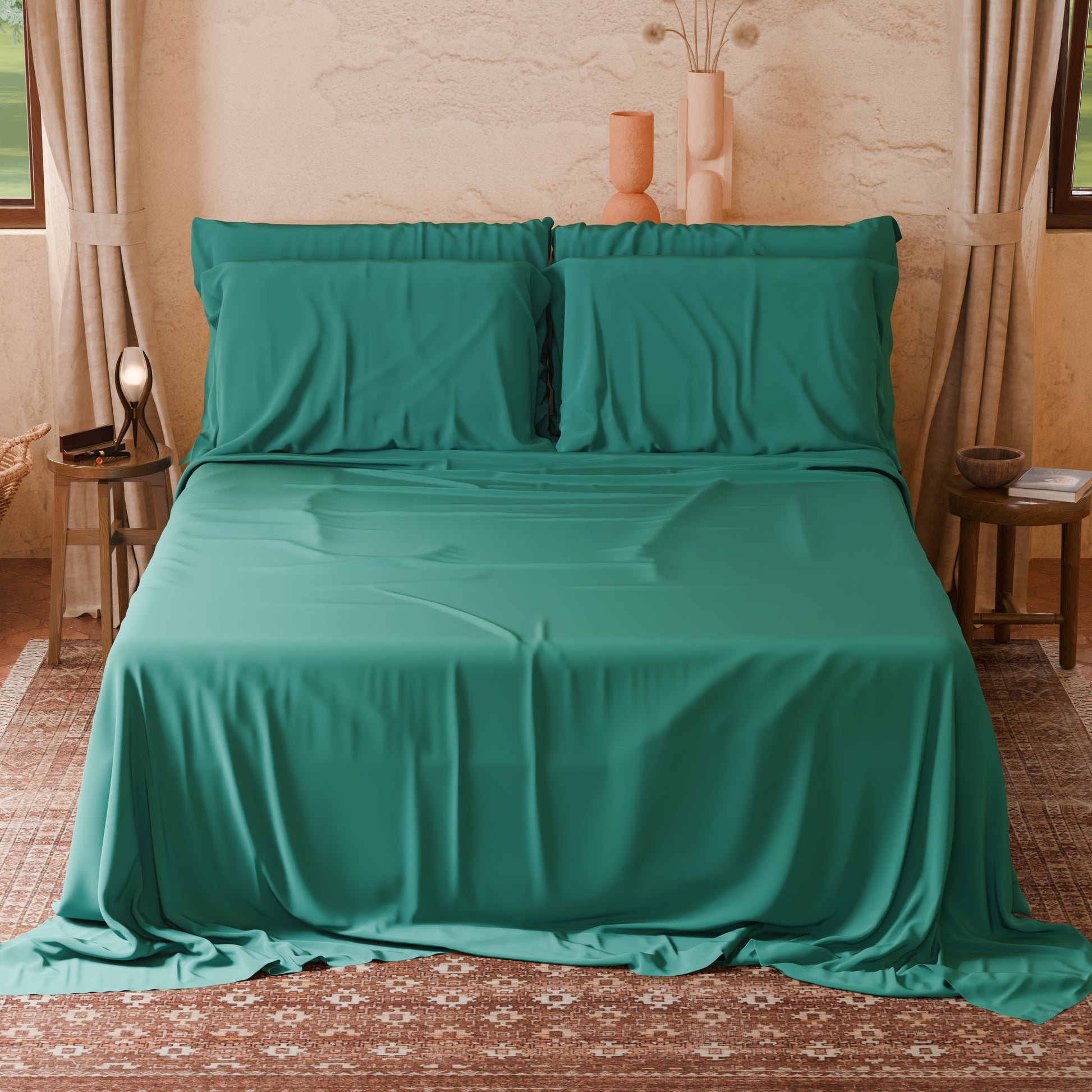 Lenzuola Matrimoniali Singole Cotone Ottanio Made in Italy | PETTI Artigiani Italiani