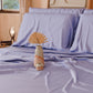 Draps Uni en Satin de Coton Lilas