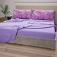 Lenzuola in Cotone, Completo Letto con Federe in Stampa Digitale Cobra Lilla.