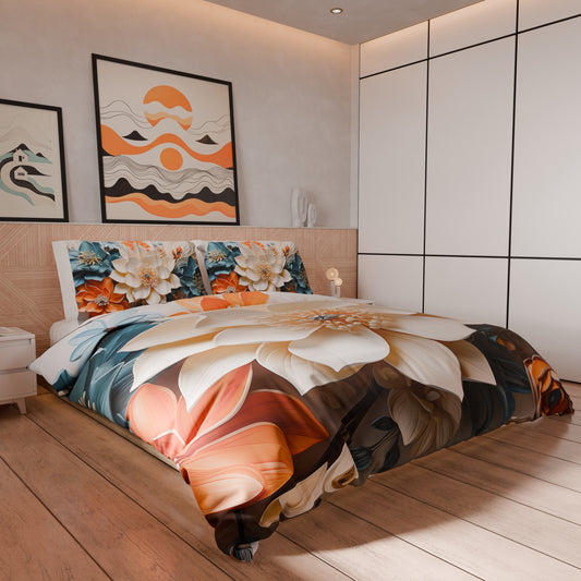 Housse de couette Double, Simple, Une place et demie, Floral 05-10