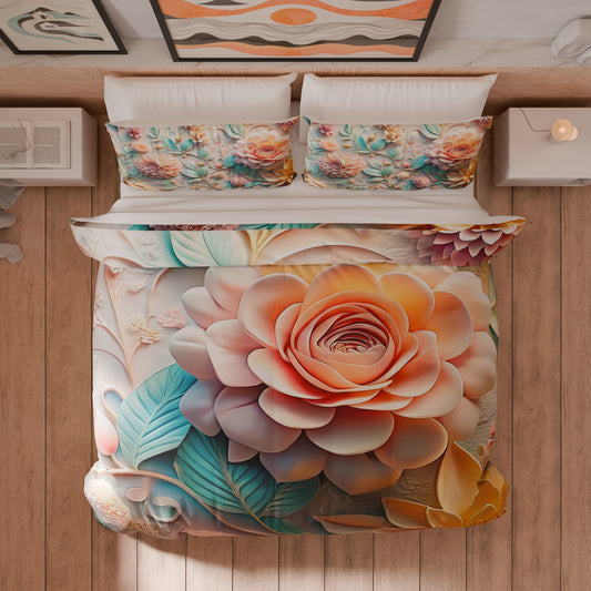 Housse de couette Double, Simple, Une place et demie, Floral 05-11
