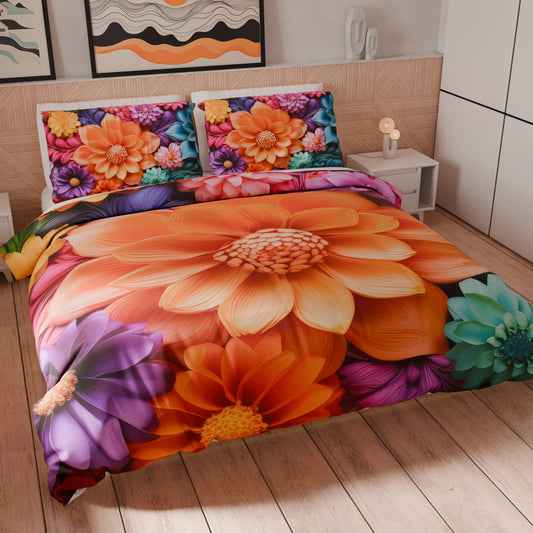 Housse de couette Double, Simple, Une place et demie, Floral 05-12