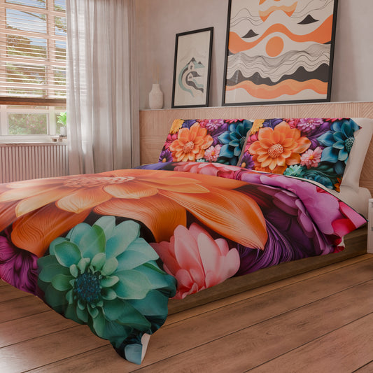 Housse de couette Double, Simple, Une place et demie, Floral 05-12