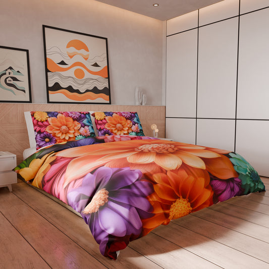Housse de couette Double, Simple, Une place et demie, Floral 05-12