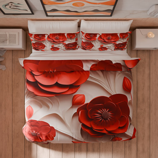Housse de couette Double, Simple, Une place et demie, Floral 05-14