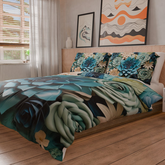Housse de couette Double, Simple, Une place et demie, Floral 05-15