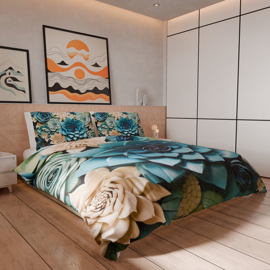 Housse de couette Double, Simple, Une place et demie, Floral 05-15