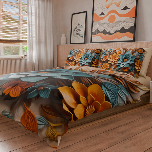 Housse de couette Double, Simple, Une place et demie, Floral 05-16