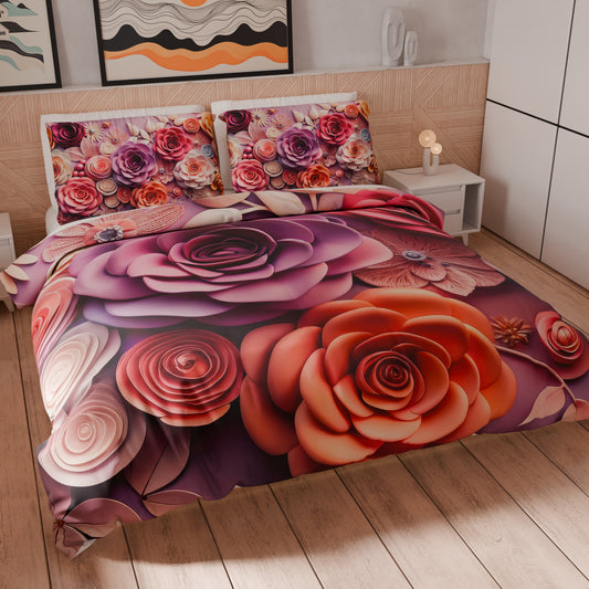 Housse de couette Double, Simple, Une place et demie, Floral 05-17