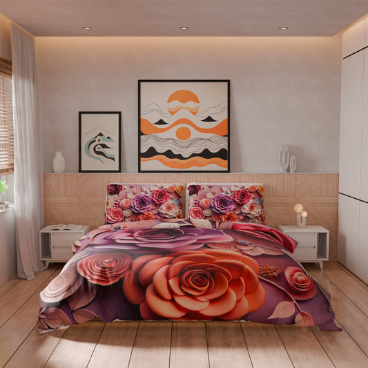 Housse de couette Double, Simple, Une place et demie, Floral 05-17