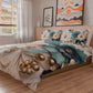 Housse de couette Double, Simple, Une place et demie, Floral 05-19