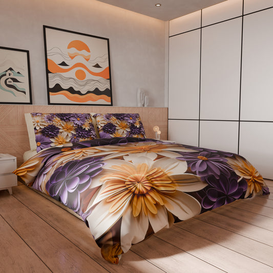Housse de couette Double, Simple, Une place et demie, Floral 05-4