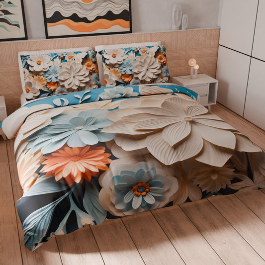 Housse de couette Double, Simple, Une place et demie, Floral 05-5