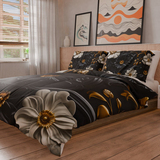 Housse de couette Double, Simple, Une place et demie, Floral 05-6