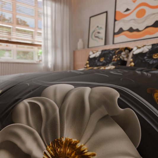 Housse de couette Double, Simple, Une place et demie, Floral 05-6