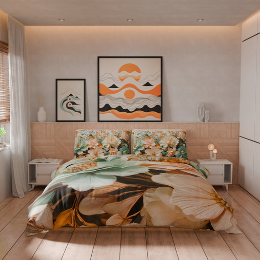 Housse de couette Double, Simple, Une place et demie, Floral 05-9