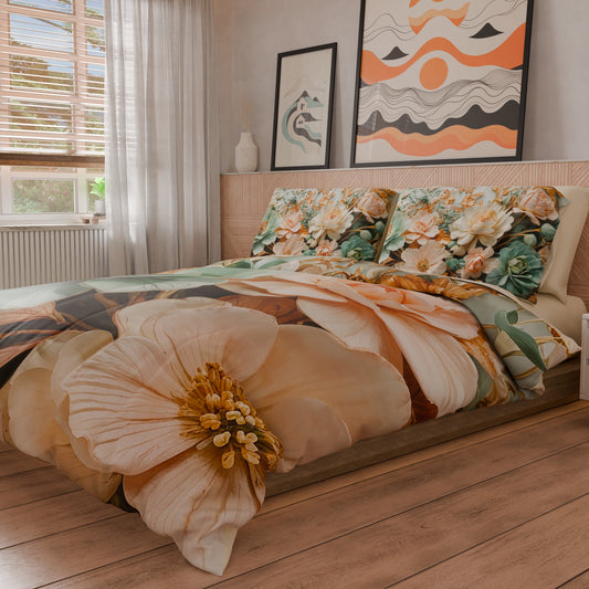 Housse de couette Double, Simple, Une place et demie, Floral 05-9