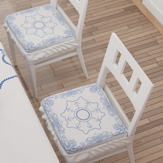 Coprisedia con Elastico Ancora Marina | Stampa 4K | Set 2 o 6 Pz
