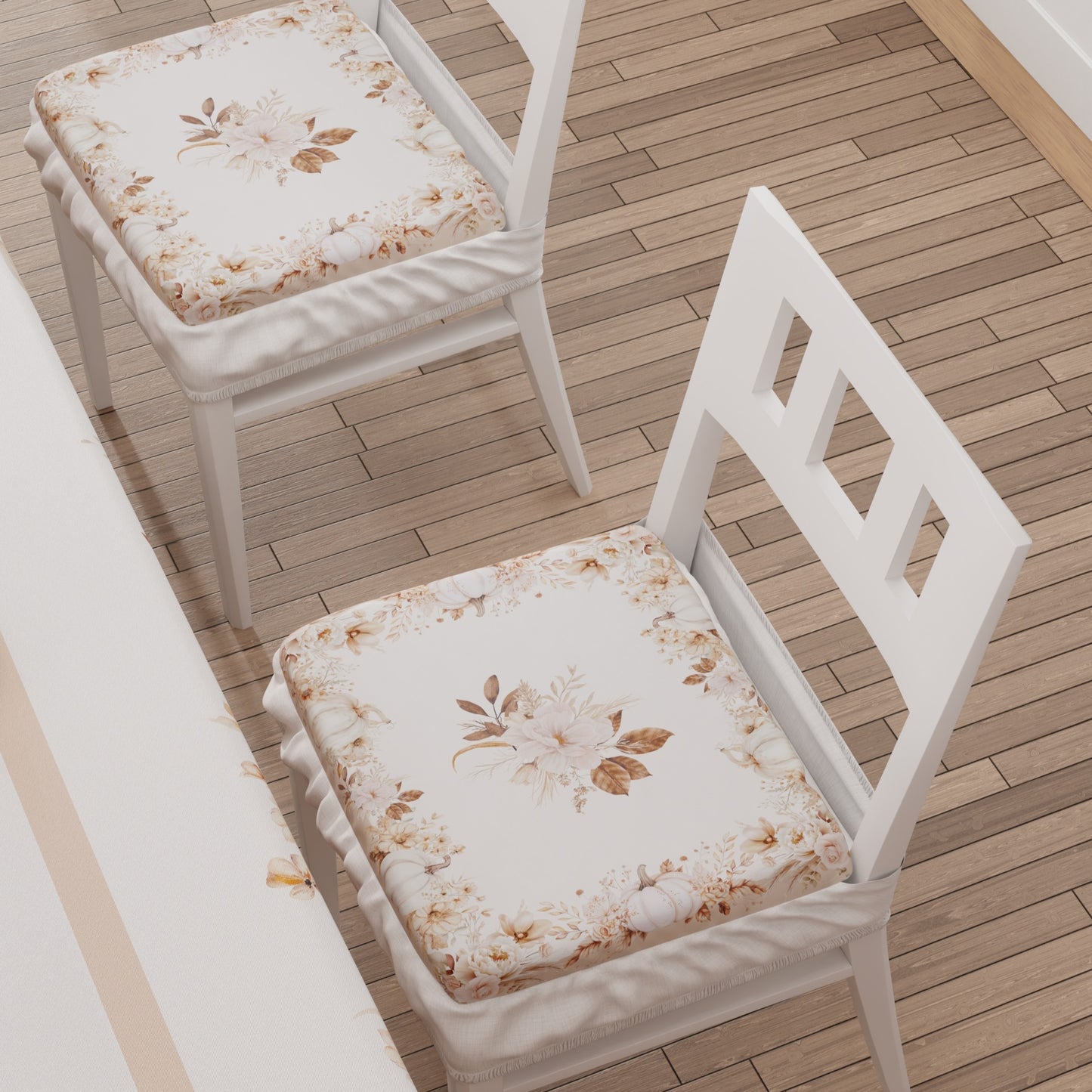 Coprisedia con Elastico Autumn Flowers Autunnale | Stampa 4K | 2 o 6 Pz
