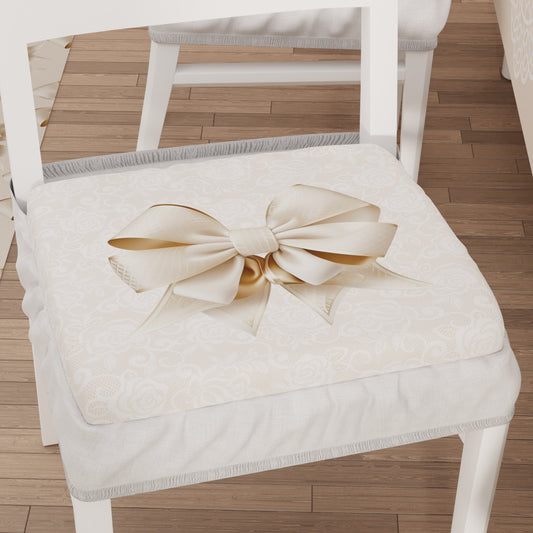 Coprisedia con Elastico Fiocco Beige | Stampa Digitale 4K | Set 2 o 6 Pz