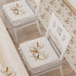 Coussins pour chaises avec élastique Housse de chaise en impression numérique Noeud beige