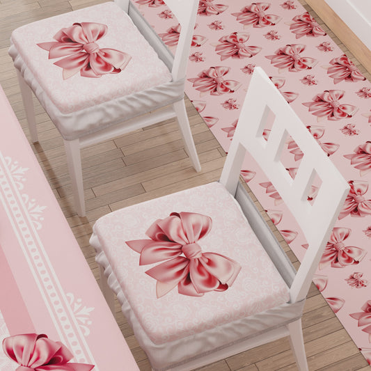 Coprisedia con Elastico Fiocco Rosa | Stampa Digitale 4K | Set 2 o 6 Pz